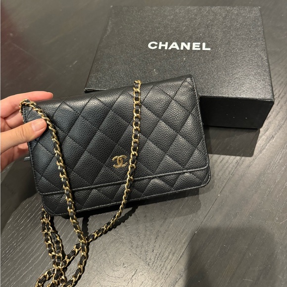 Chanel Classic Wallet on Chain caviar - Picture 9 of 11